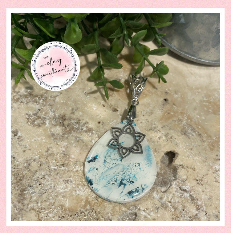 2894 Polymer clay necklace