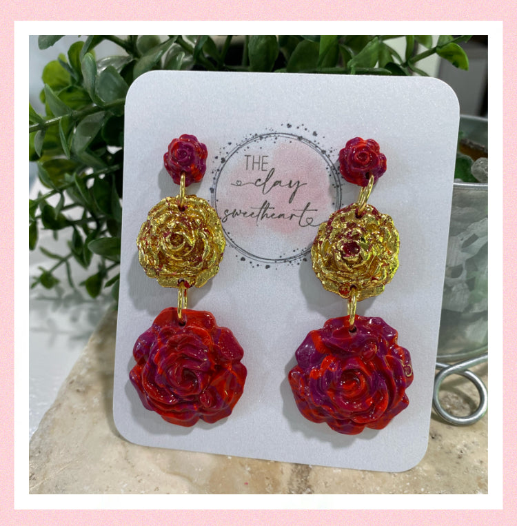 2881 Polymer clay earrings