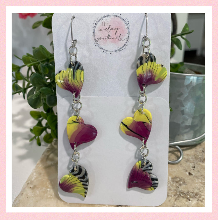2902 Polymer clay earrings
