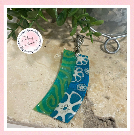 2867 Polymer clay necklace