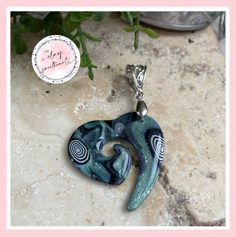 2885 Polymer clay necklace