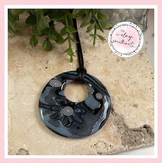 2889 Polymer clay necklace