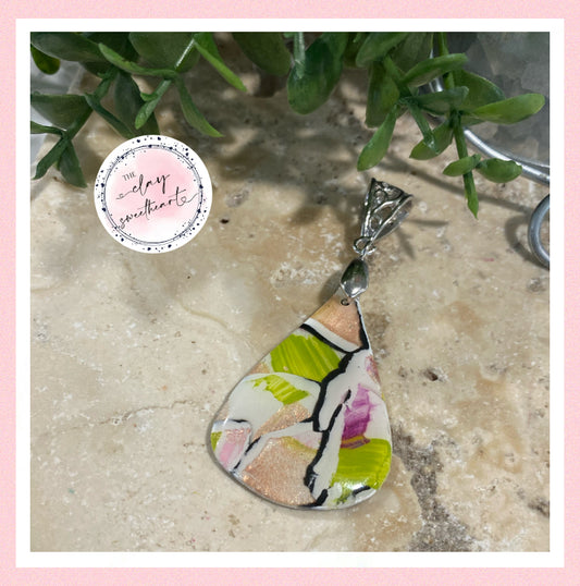 2875 Polymer clay necklace