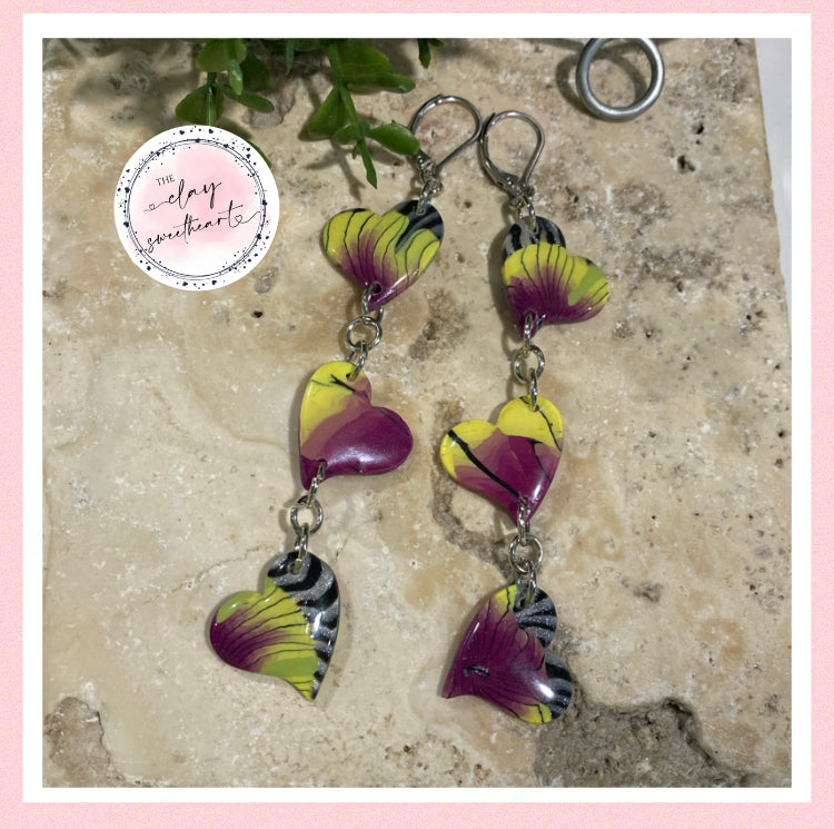 2902 Polymer clay earrings