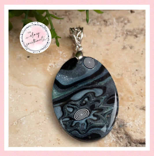2886 Polymer clay necklace