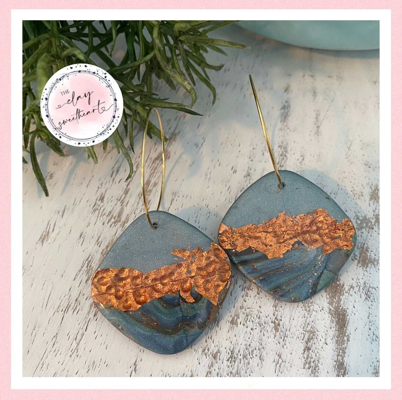 2816 Polymer clay earrings