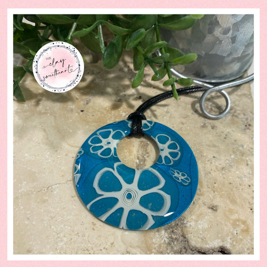 2868 Polymer clay necklace