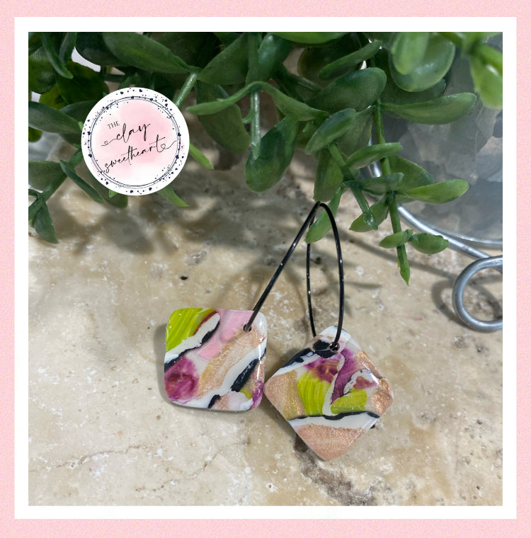 2873 Polymer clay earrings