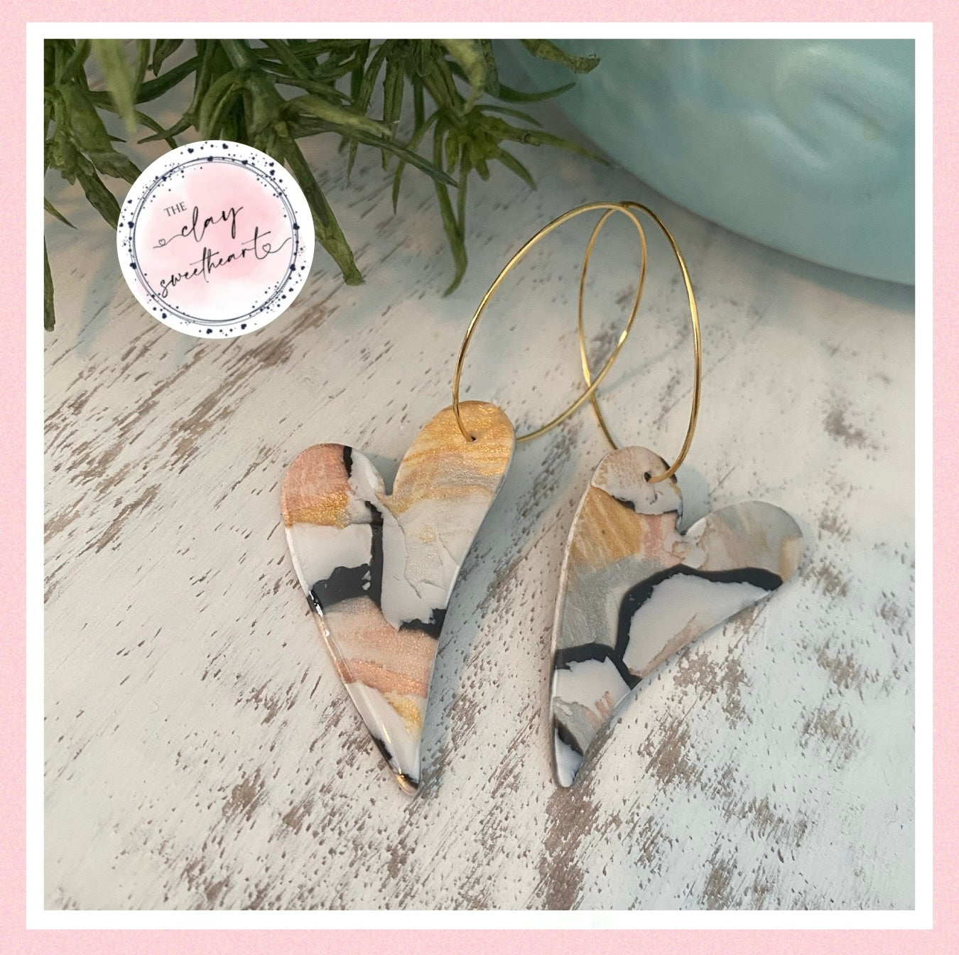 2822 Polymer clay earrings