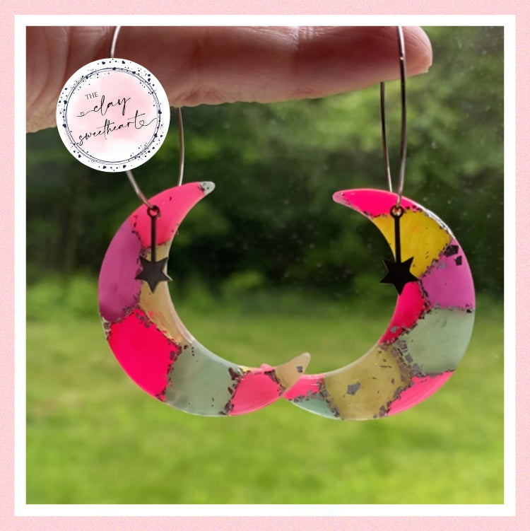 2896 Polymer clay earrings