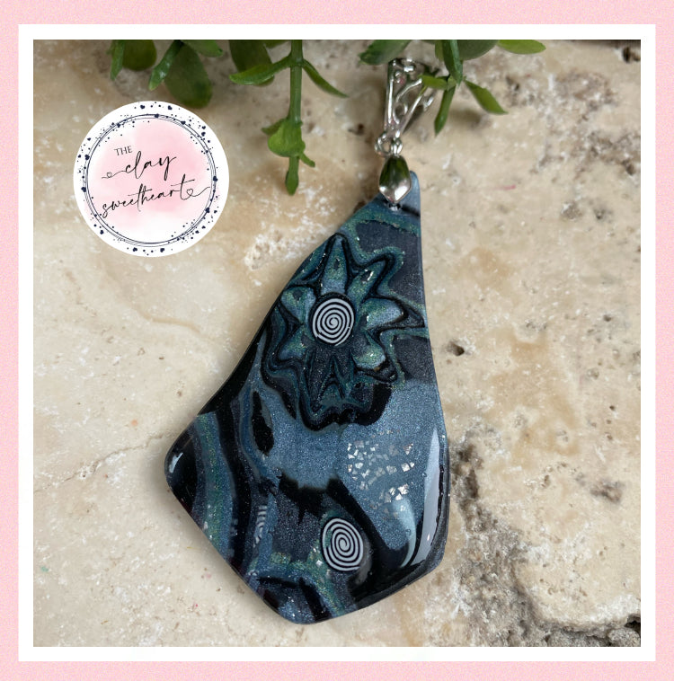 2887 Polymer clay necklace