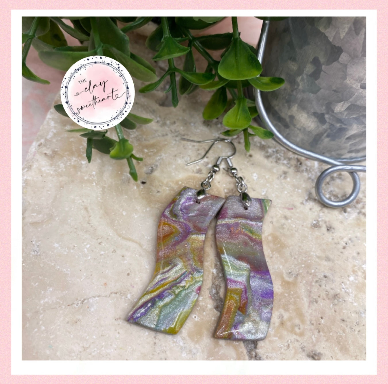 2807 Polymer clay earrings