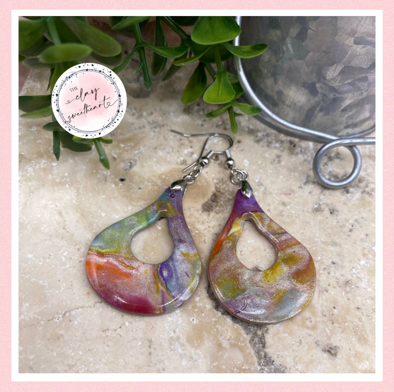 2806 Polymer clay earrings