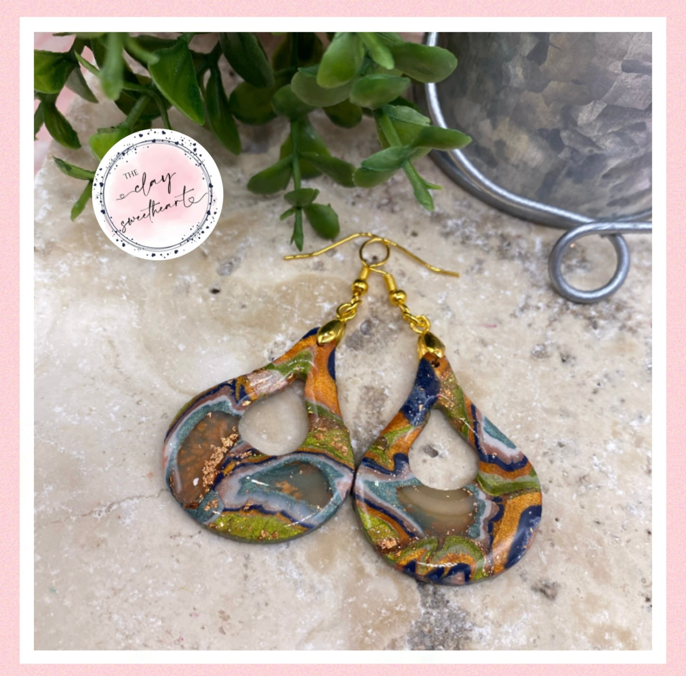 2784 Polymer clay earrings