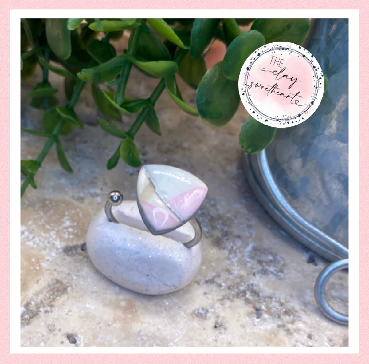 708 polymer clay ring