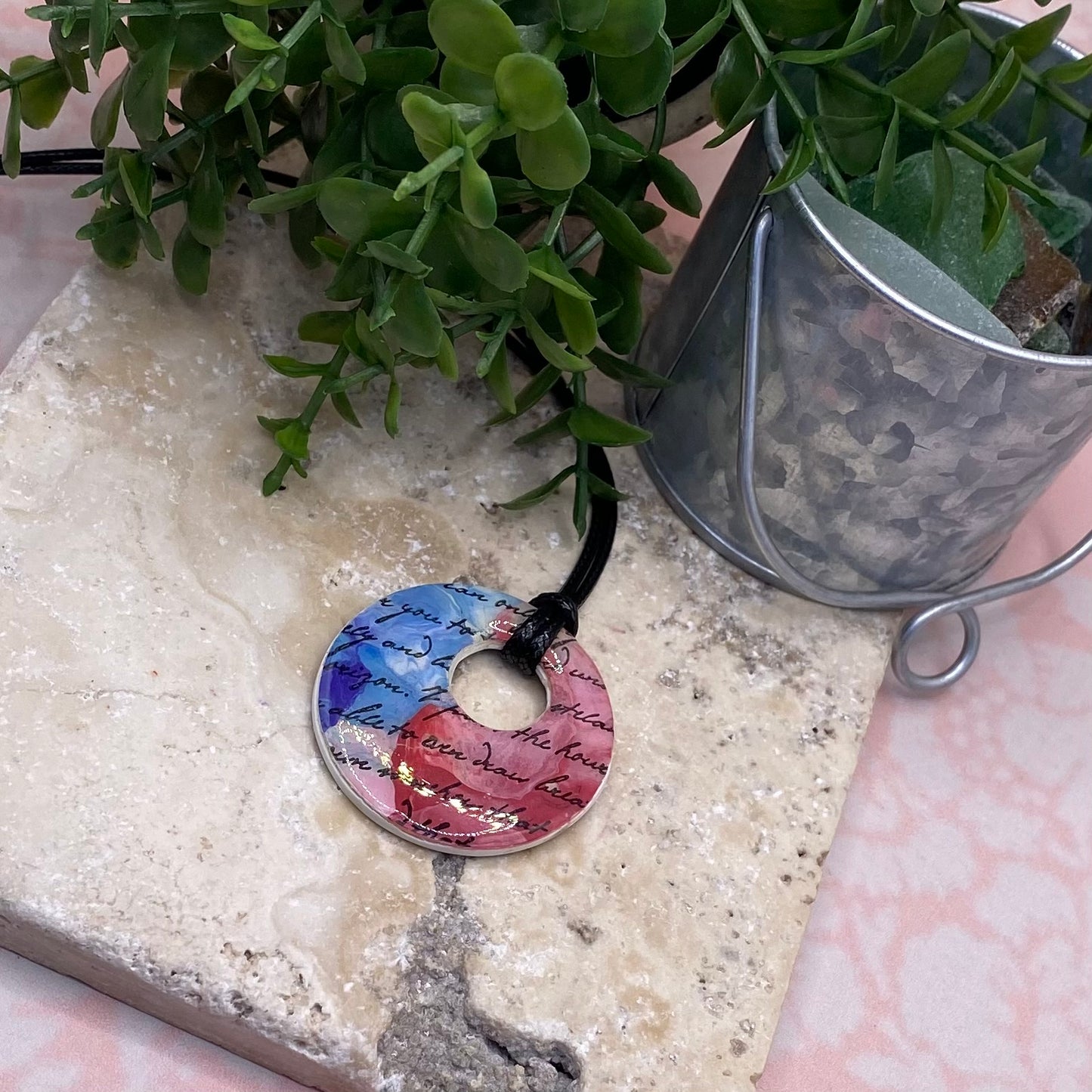 1101 polymer clay necklace