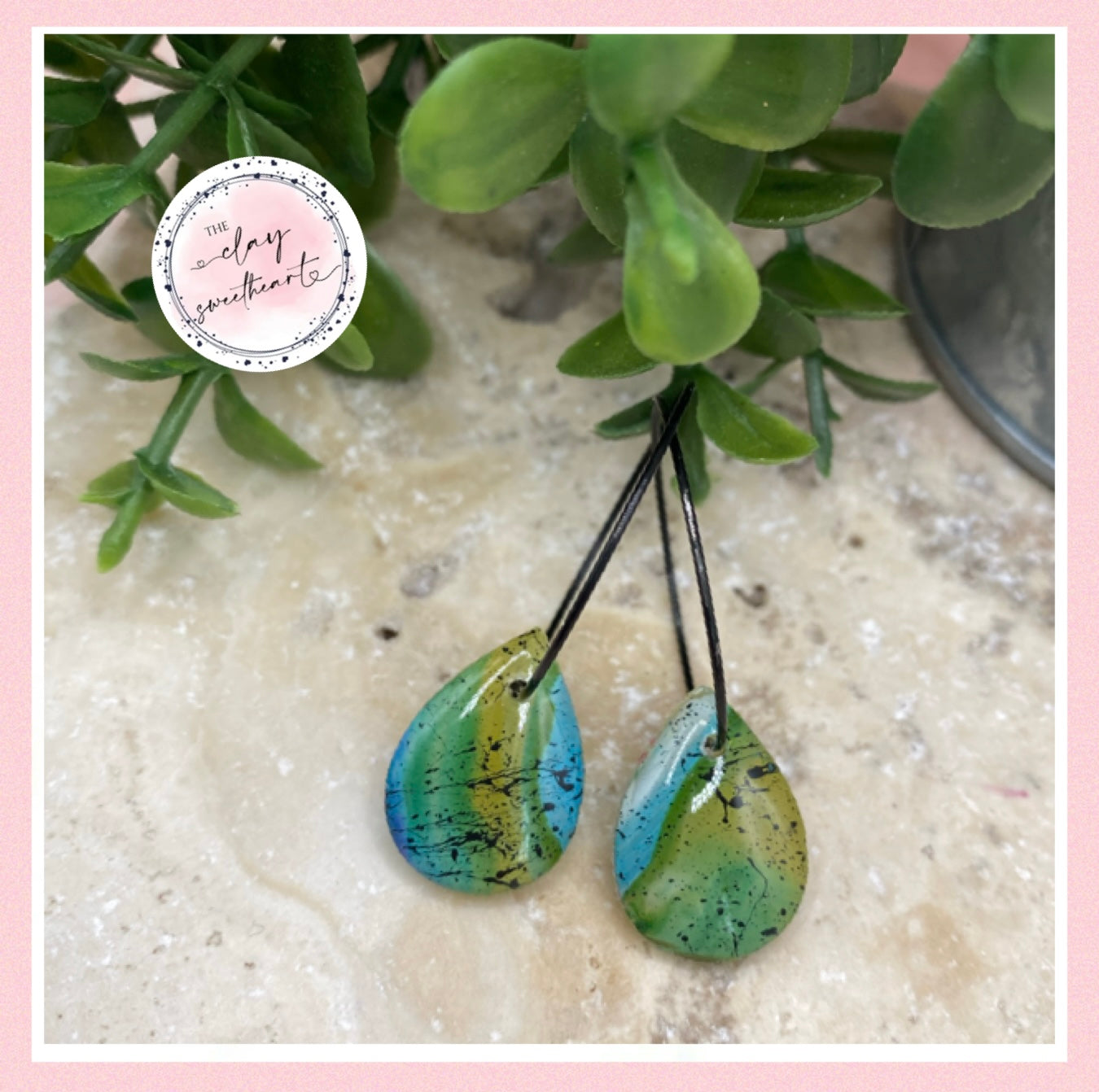 2708 Polymer clay earrings