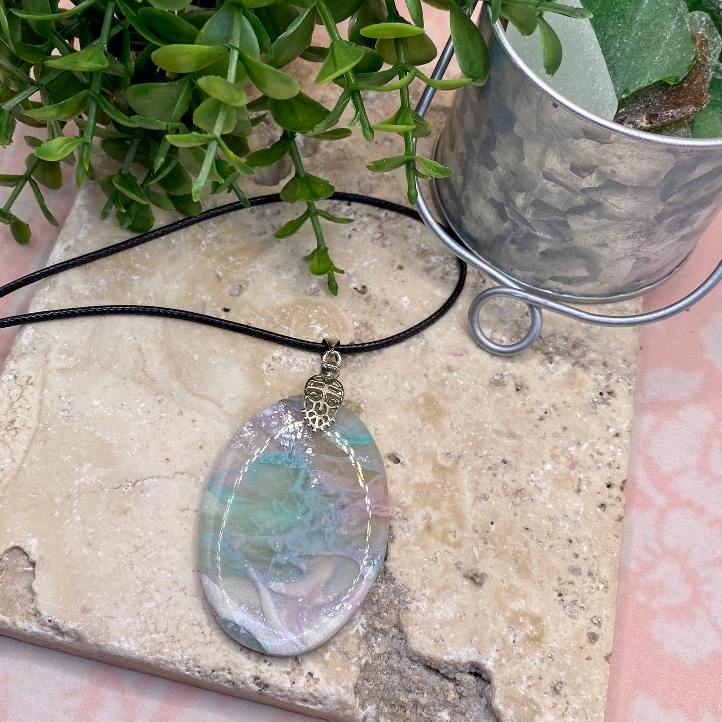 410 polymer clay necklace
