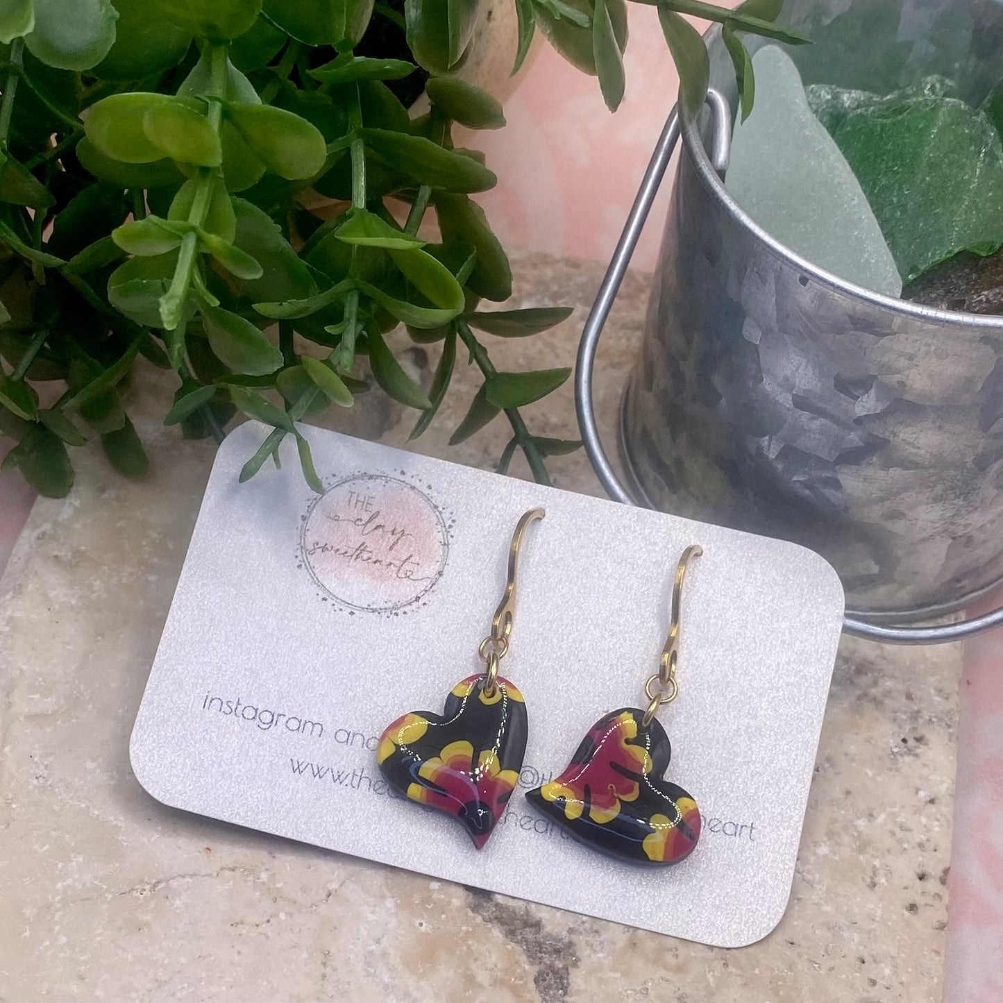302 polymer clay earrings