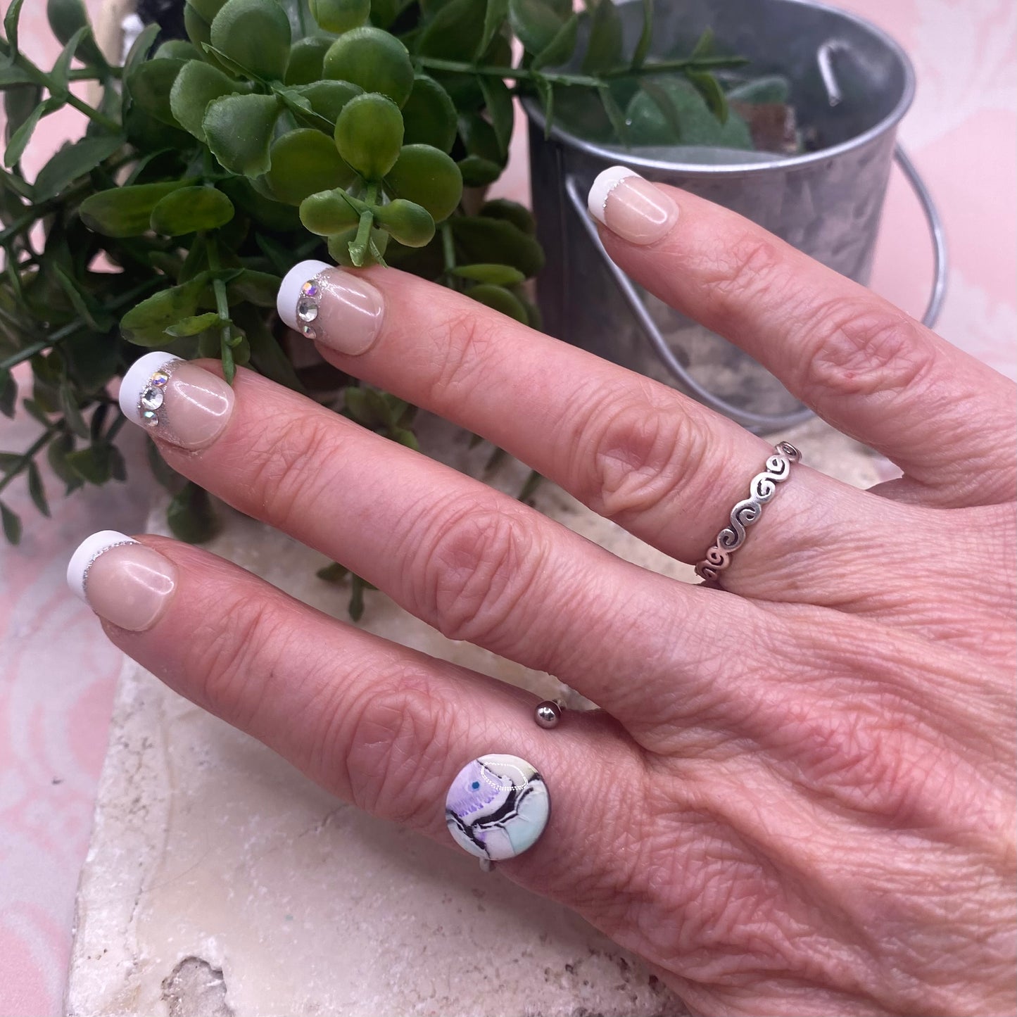 704 polymer clay ring