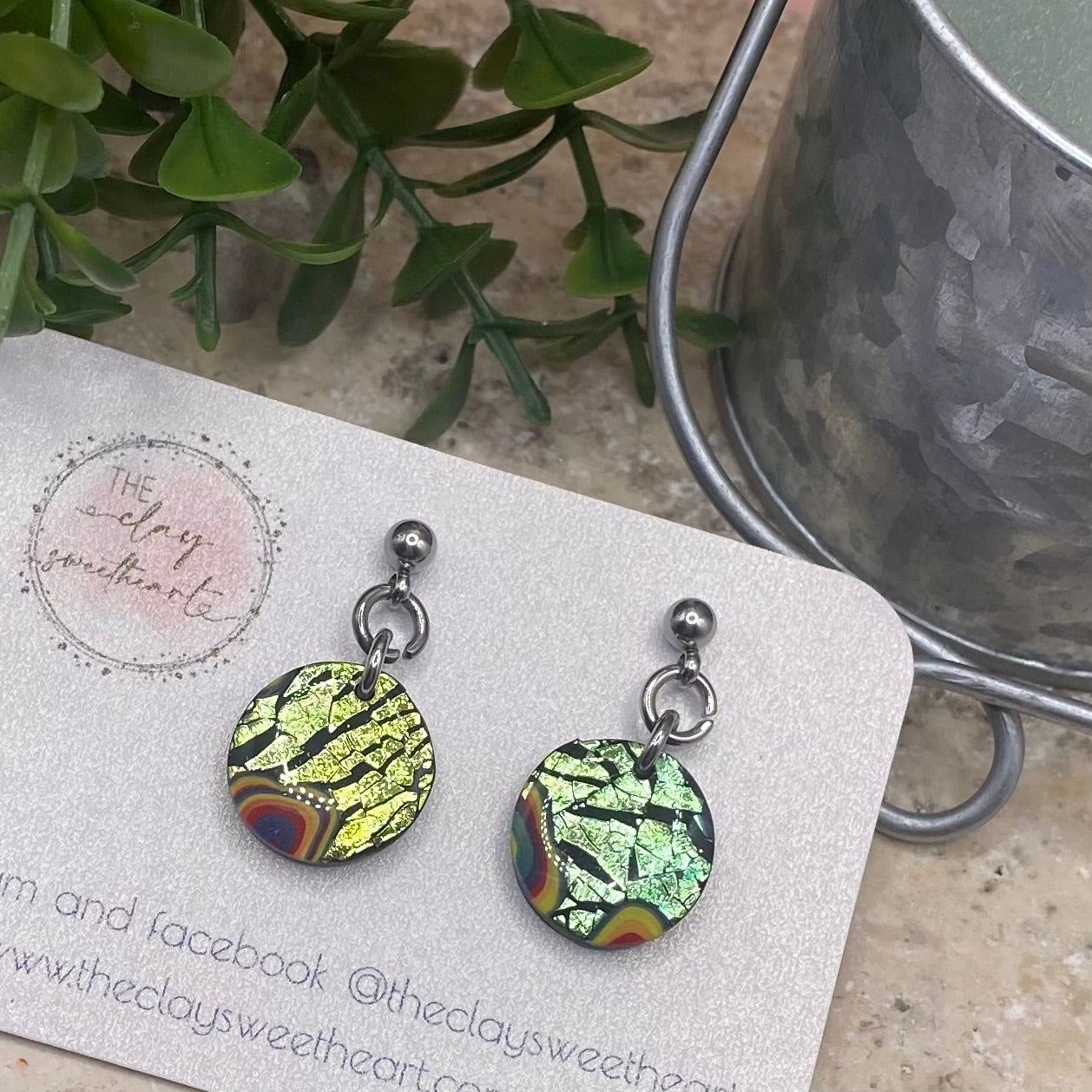 802 polymer clay earrings