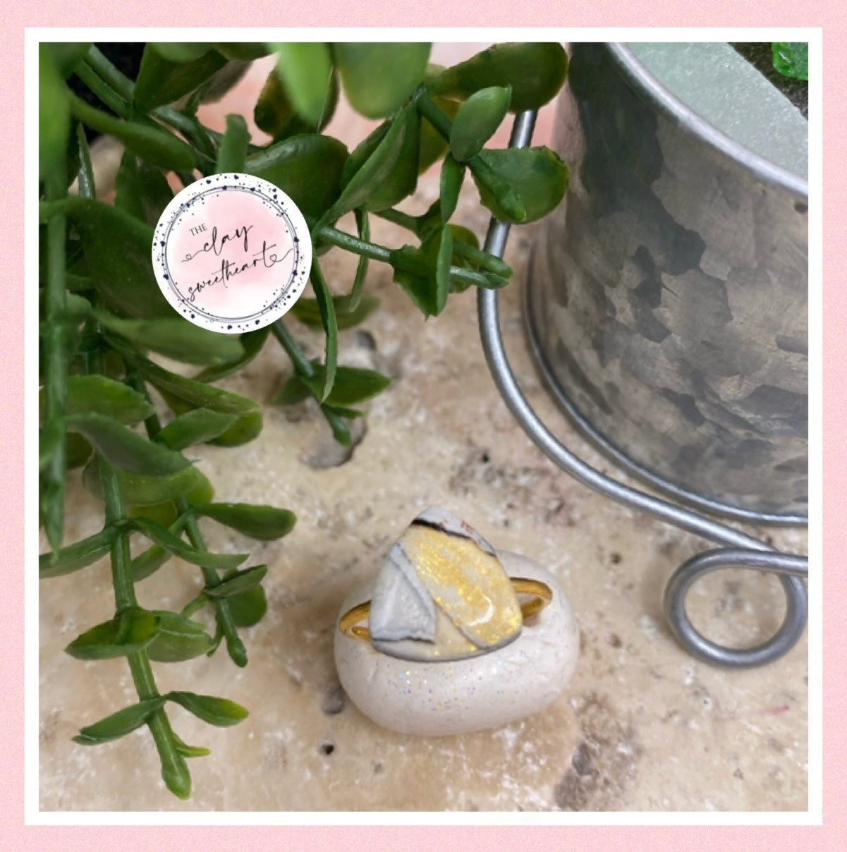 728 polymer clay ring