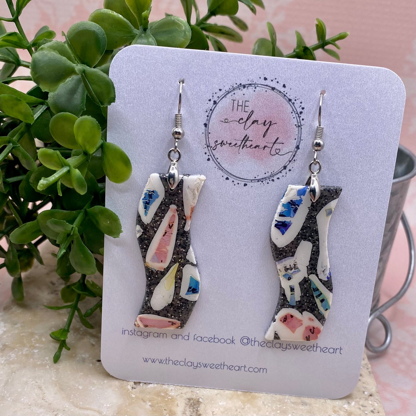 1205 polymer clay earrings