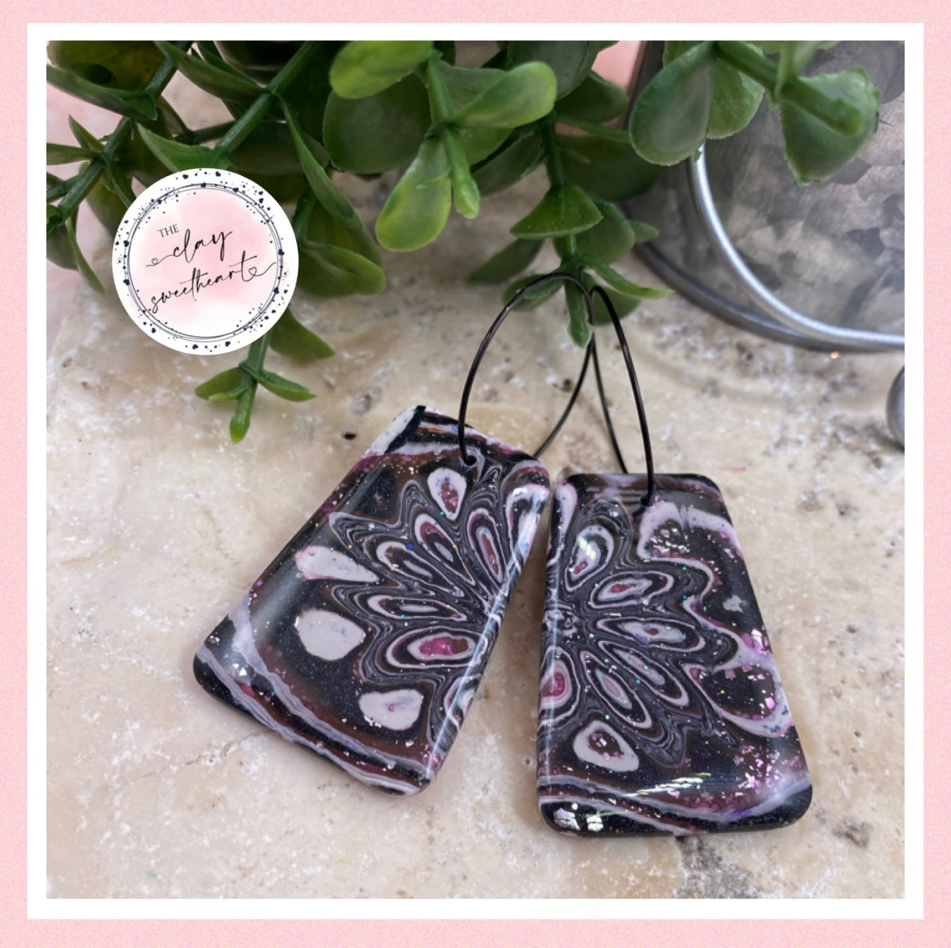 2741 Polymer clay earrings