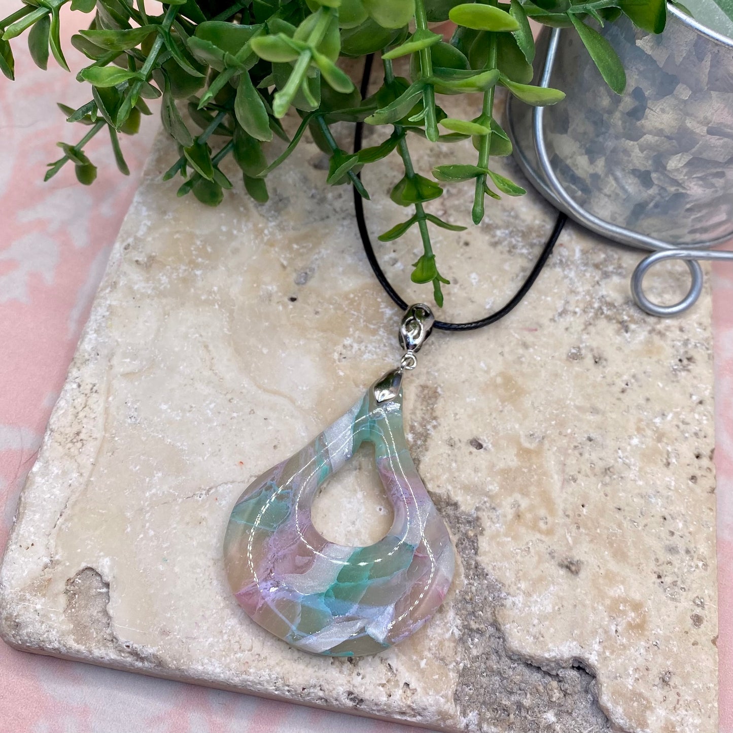 413 polymer clay necklace