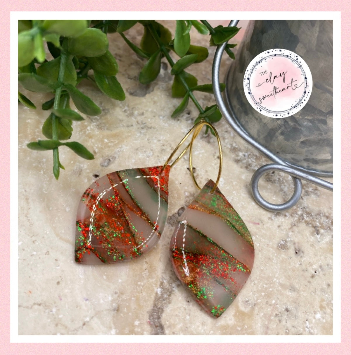 2503 Christmas earrings