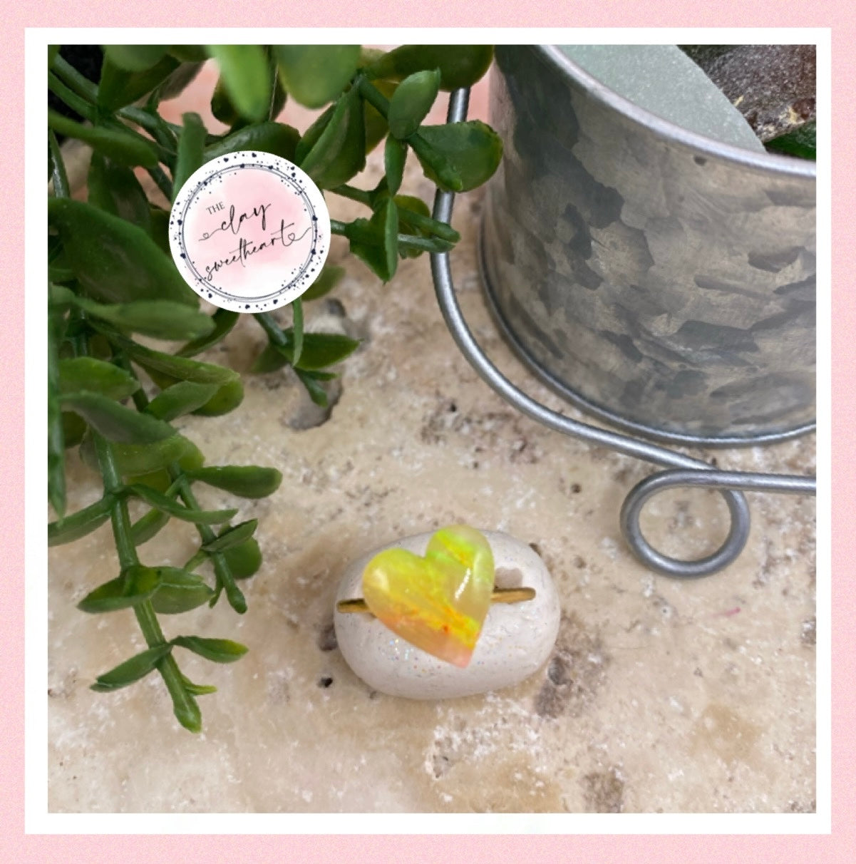 734 polymer clay ring