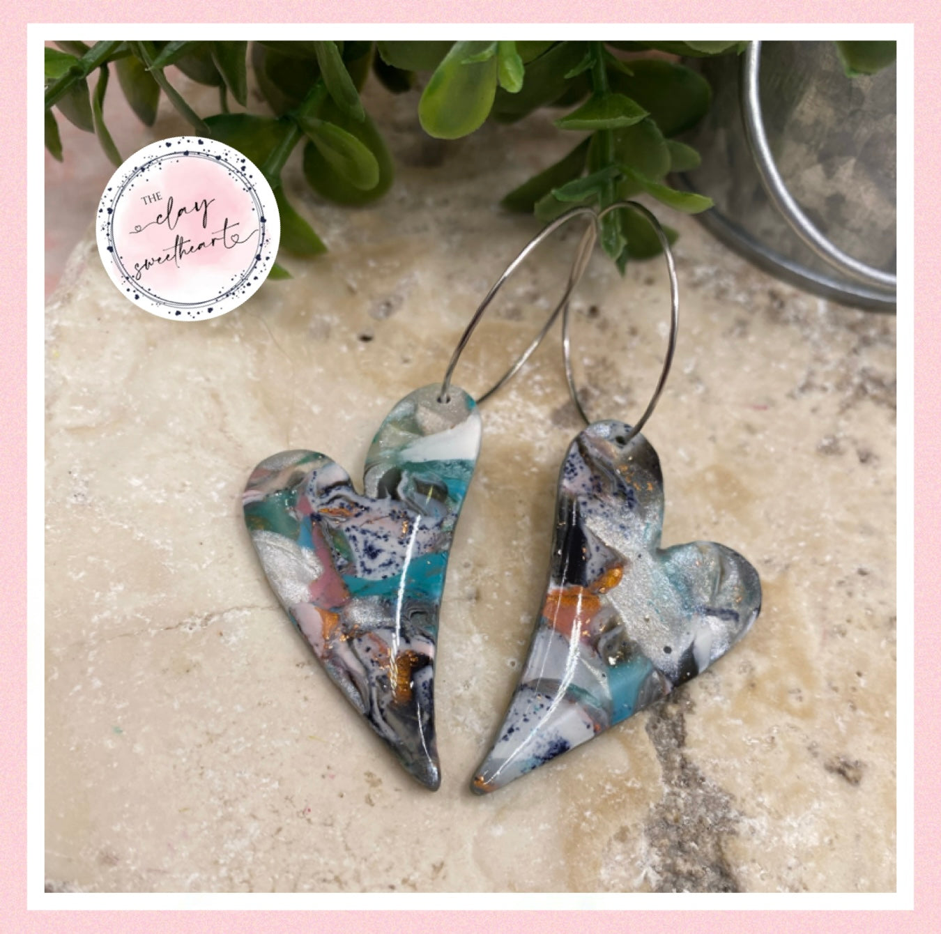 2752 Polymer clay earrings