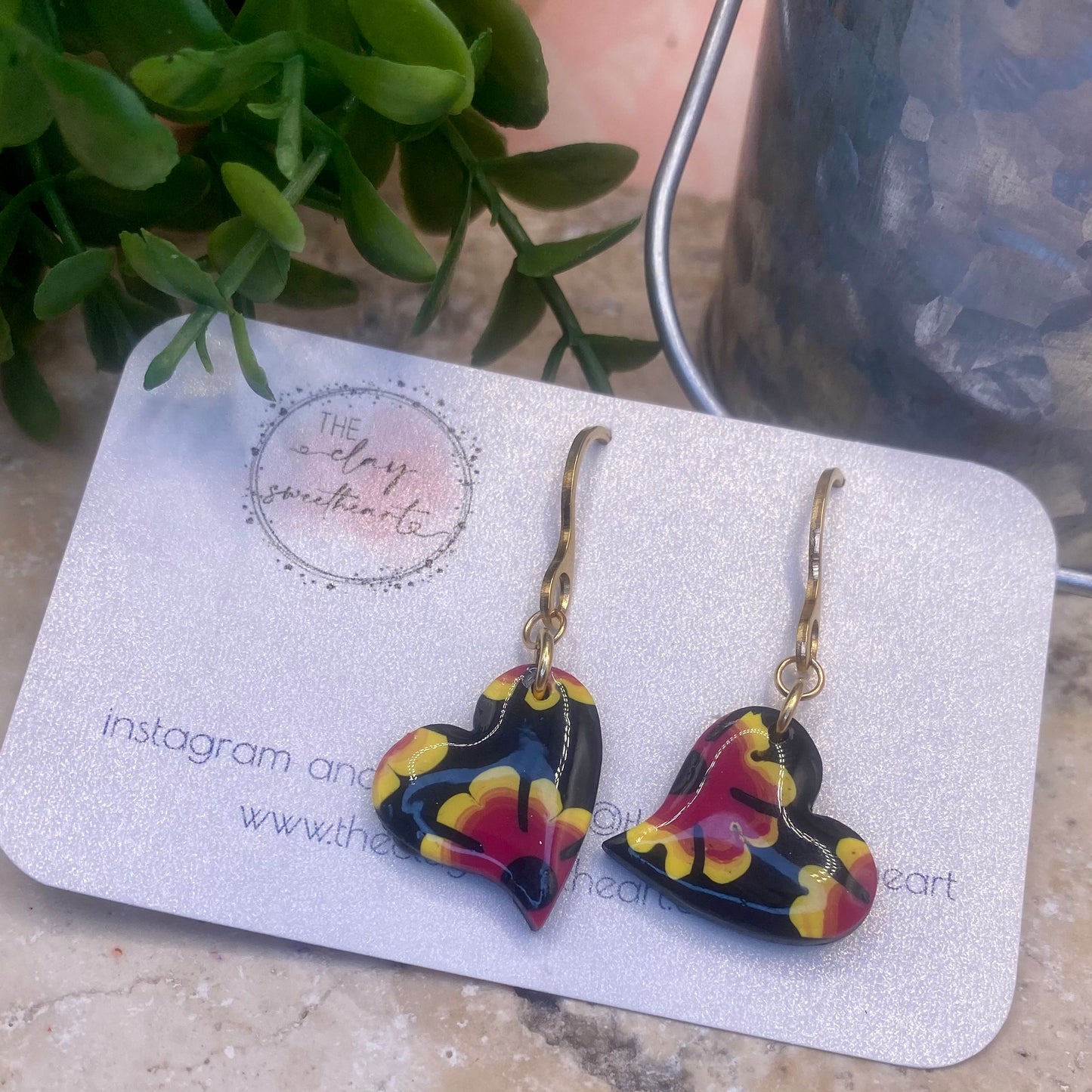 302 polymer clay earrings