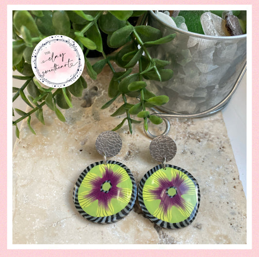 2851 Polymer clay earrings