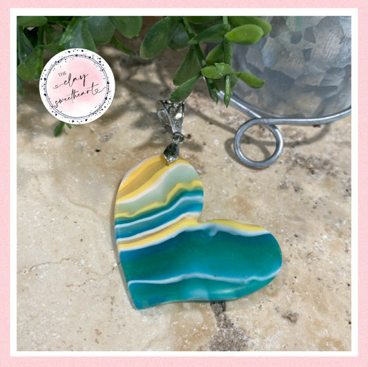 2856 Polymer clay necklace