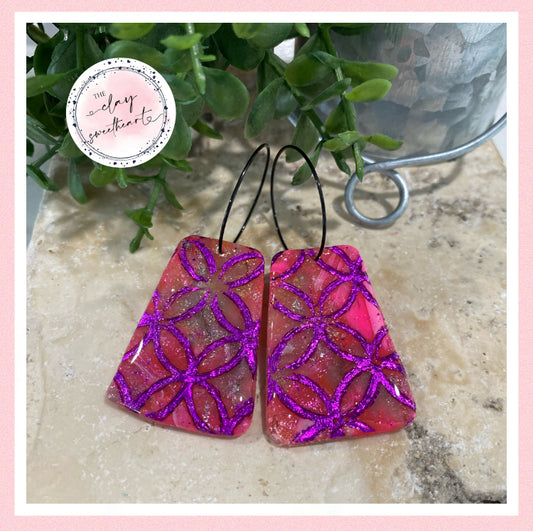 2866 Polymer clay earrings