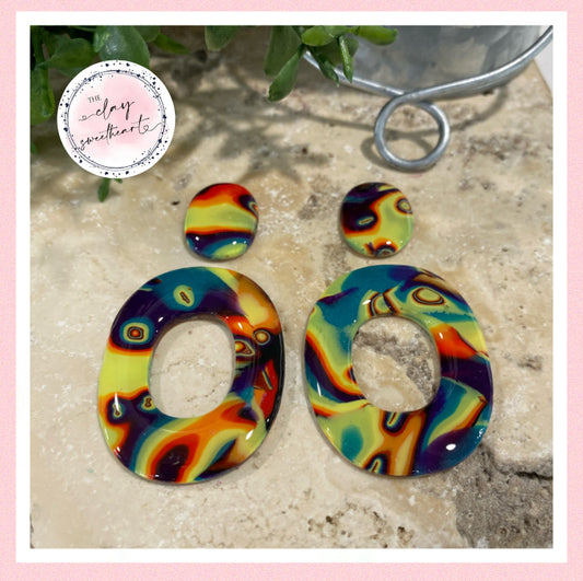 2853 Polymer clay earrings