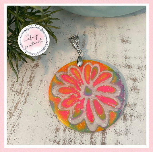 2821 Polymer clay necklace