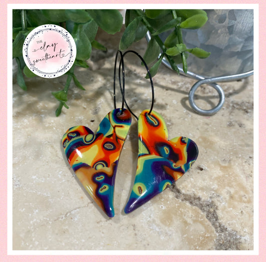 2852 Polymer clay earrings