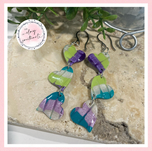 2865 Polymer clay earrings