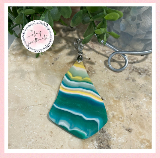 2857 Polymer clay necklace