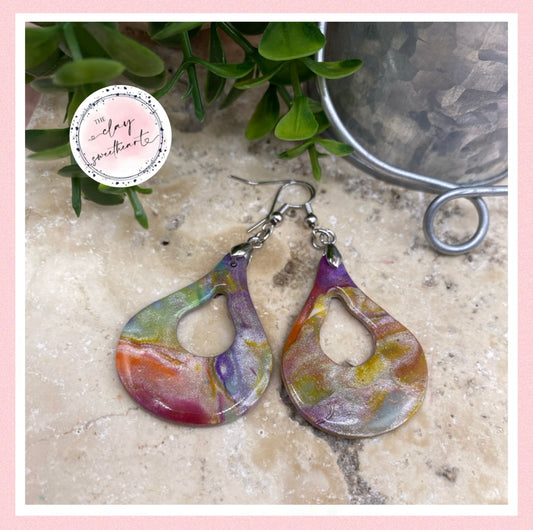 2806 Polymer clay earrings