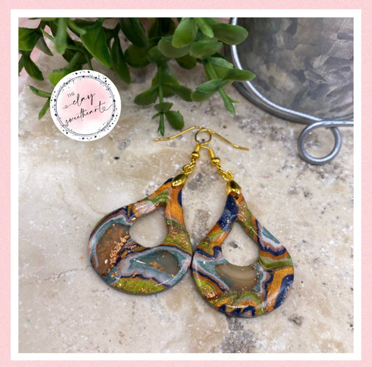2784 Polymer clay earrings