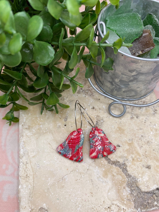 2515 Christmas bell earrings
