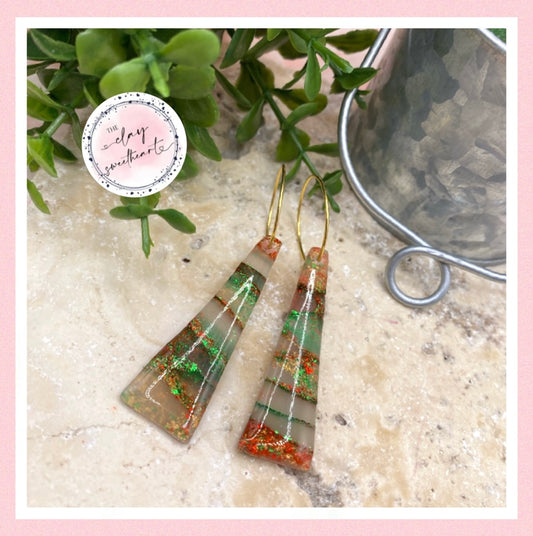 2502 Christmas earrings