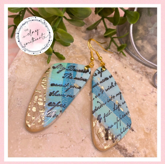 2441 blue gold earrings
